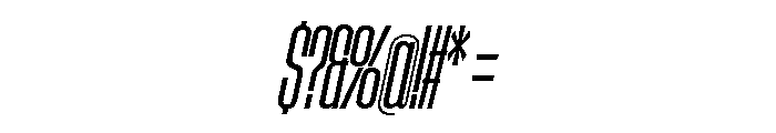 AtSlamXCnd RegularSlanted Font OTHER CHARS