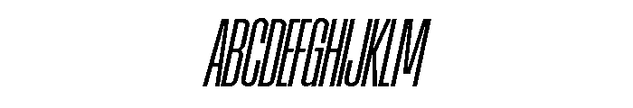 AtSlamXCnd RegularSlanted Font UPPERCASE