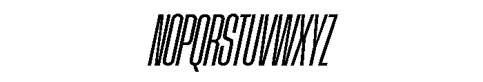 AtSlamXCnd RegularSlanted Font UPPERCASE