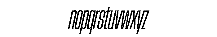 AtSlamXCnd RegularSlanted Font LOWERCASE
