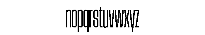 AtSlamXCnd Regular Font LOWERCASE
