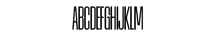 AtSlamXCnd Retina Font UPPERCASE