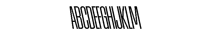AtSlamXCnd RetinaBackslant Font UPPERCASE