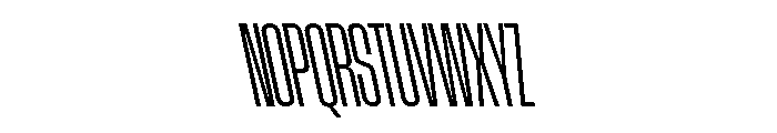 AtSlamXCnd RetinaBackslant Font UPPERCASE