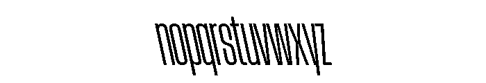 AtSlamXCnd RetinaBackslant Font LOWERCASE