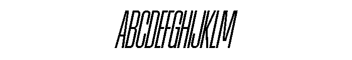 AtSlamXCnd RetinaSlanted Font UPPERCASE