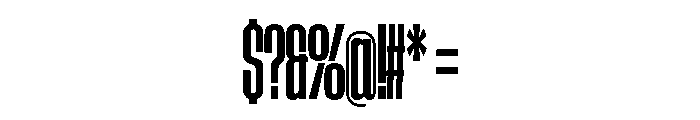 AtSlamXCnd Semibold Font OTHER CHARS