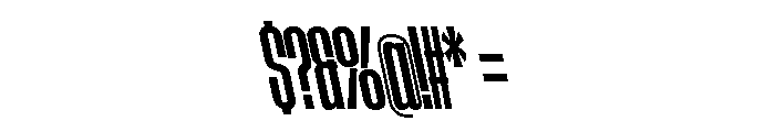AtSlamXCnd SemiboldBackslant Font OTHER CHARS