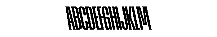 AtSlamXCnd SemiboldBackslant Font UPPERCASE