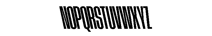 AtSlamXCnd SemiboldBackslant Font UPPERCASE