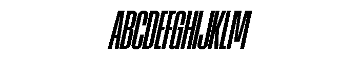 AtSlamXCnd SemiboldSlanted Font UPPERCASE