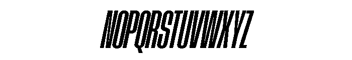 AtSlamXCnd SemiboldSlanted Font UPPERCASE