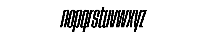 AtSlamXCnd SemiboldSlanted Font LOWERCASE