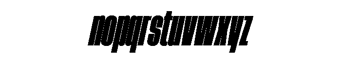 AtSlamXCnd SuperSlanted Font LOWERCASE
