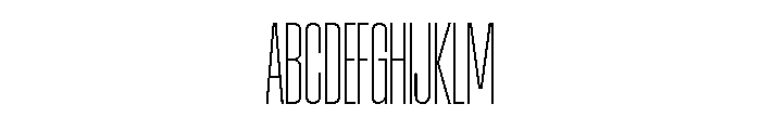 AtSlamXCnd Thin Font UPPERCASE