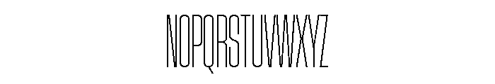 AtSlamXCnd Thin Font UPPERCASE