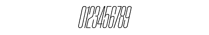 AtSlamXCnd ThinSlanted Font OTHER CHARS