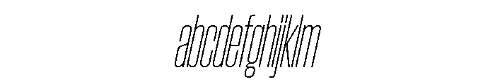 AtSlamXCnd ThinSlanted FONT