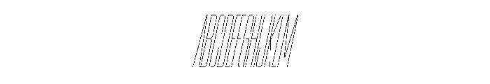 AtSlamXXCnd AirSlanted Font UPPERCASE