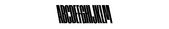 AtSlamXXCnd BlackBackslant Font UPPERCASE