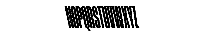 AtSlamXXCnd BlackBackslant Font UPPERCASE