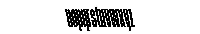 AtSlamXXCnd BlackBackslant Font LOWERCASE
