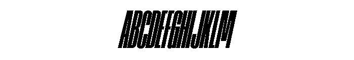 AtSlamXXCnd BlackSlanted Font UPPERCASE