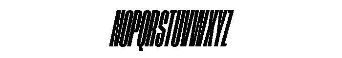 AtSlamXXCnd BlackSlanted Font UPPERCASE