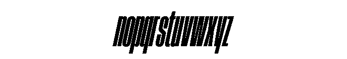 AtSlamXXCnd BlackSlanted Font LOWERCASE