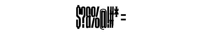 AtSlamXXCnd Bold Font OTHER CHARS