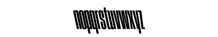 AtSlamXXCnd BoldBackslant Font LOWERCASE