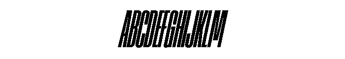 AtSlamXXCnd BoldSlanted Font UPPERCASE