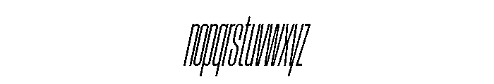 AtSlamXXCnd LightSlanted Font LOWERCASE