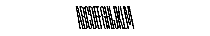 AtSlamXXCnd MediumBackslant Font UPPERCASE