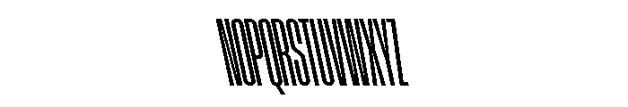 AtSlamXXCnd MediumBackslant Font UPPERCASE