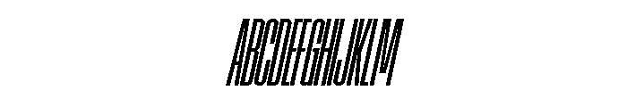 AtSlamXXCnd MediumSlanted Font UPPERCASE