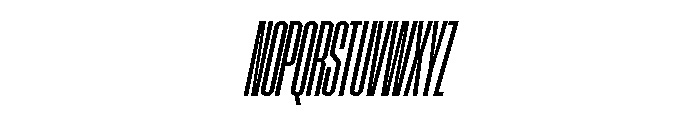 AtSlamXXCnd MediumSlanted Font UPPERCASE