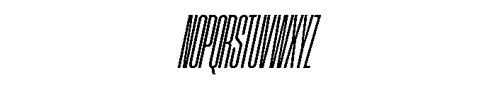 AtSlamXXCnd RegularSlanted Font UPPERCASE