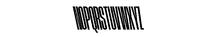 AtSlamXXCnd SemiboldBackslant Font UPPERCASE