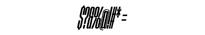 AtSlamXXCnd SemiboldSlanted Font OTHER CHARS