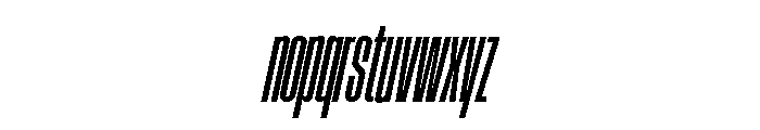 AtSlamXXCnd SemiboldSlanted Font LOWERCASE