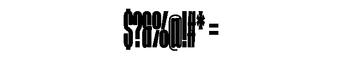 AtSlamXXCnd Super Font OTHER CHARS