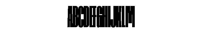 AtSlamXXCnd Super Font UPPERCASE