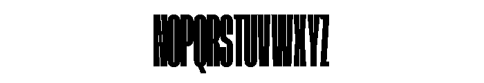 AtSlamXXCnd Super Font UPPERCASE