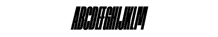 AtSlamXXCnd SuperSlanted Font UPPERCASE