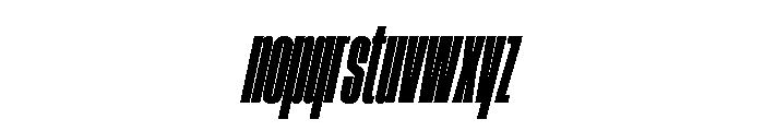 AtSlamXXCnd SuperSlanted Font LOWERCASE