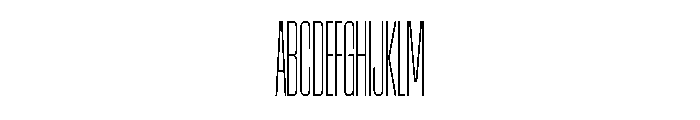 AtSlamXXCnd Thin Font UPPERCASE
