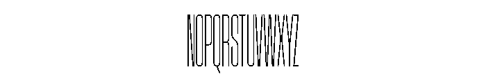 AtSlamXXCnd Thin Font UPPERCASE