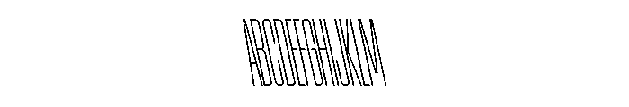 AtSlamXXCnd ThinBackslant Font UPPERCASE