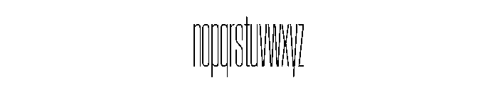 AtSlamXXCnd Thin Font LOWERCASE